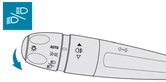 Peugeot 308. Headlamp dipping
