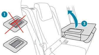 Peugeot 308. Repositioning the backrests