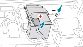 Peugeot 308. Accessing the battery