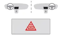 Peugeot 308. Hazard warning lamps