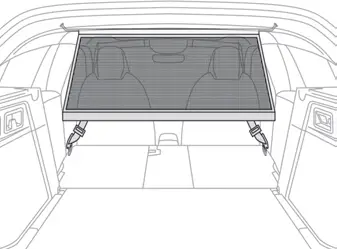 Peugeot 308. Behind the front seats