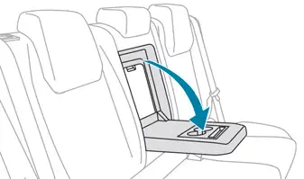 Peugeot 308. Rear armrest