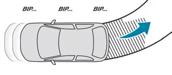 Peugeot 308. Audible assistance