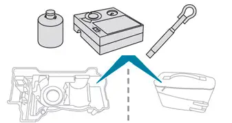 Peugeot 308. With temporary puncture repair kit