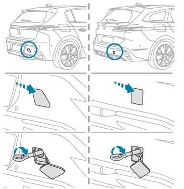 Peugeot 308. Towing another vehicle